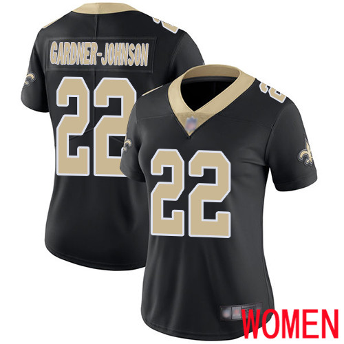 New Orleans Saints Limited Black Women Chauncey Gardner Johnson Home Jersey NFL Football #22 Vapor Untouchable Jersey->women nfl jersey->Women Jersey